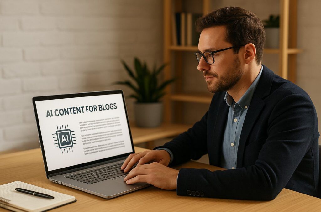 creación de contenidos con IA para blogs
