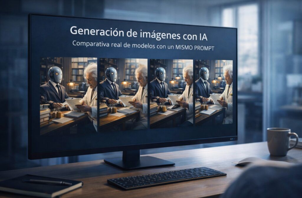 generación de imagenes con IA con el mismo prompt comparativa